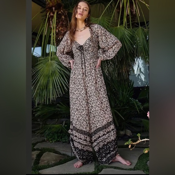 New Free People Forever Timeless Soulmate Boho Jumpsuit Size XS - Picture 11 of 16